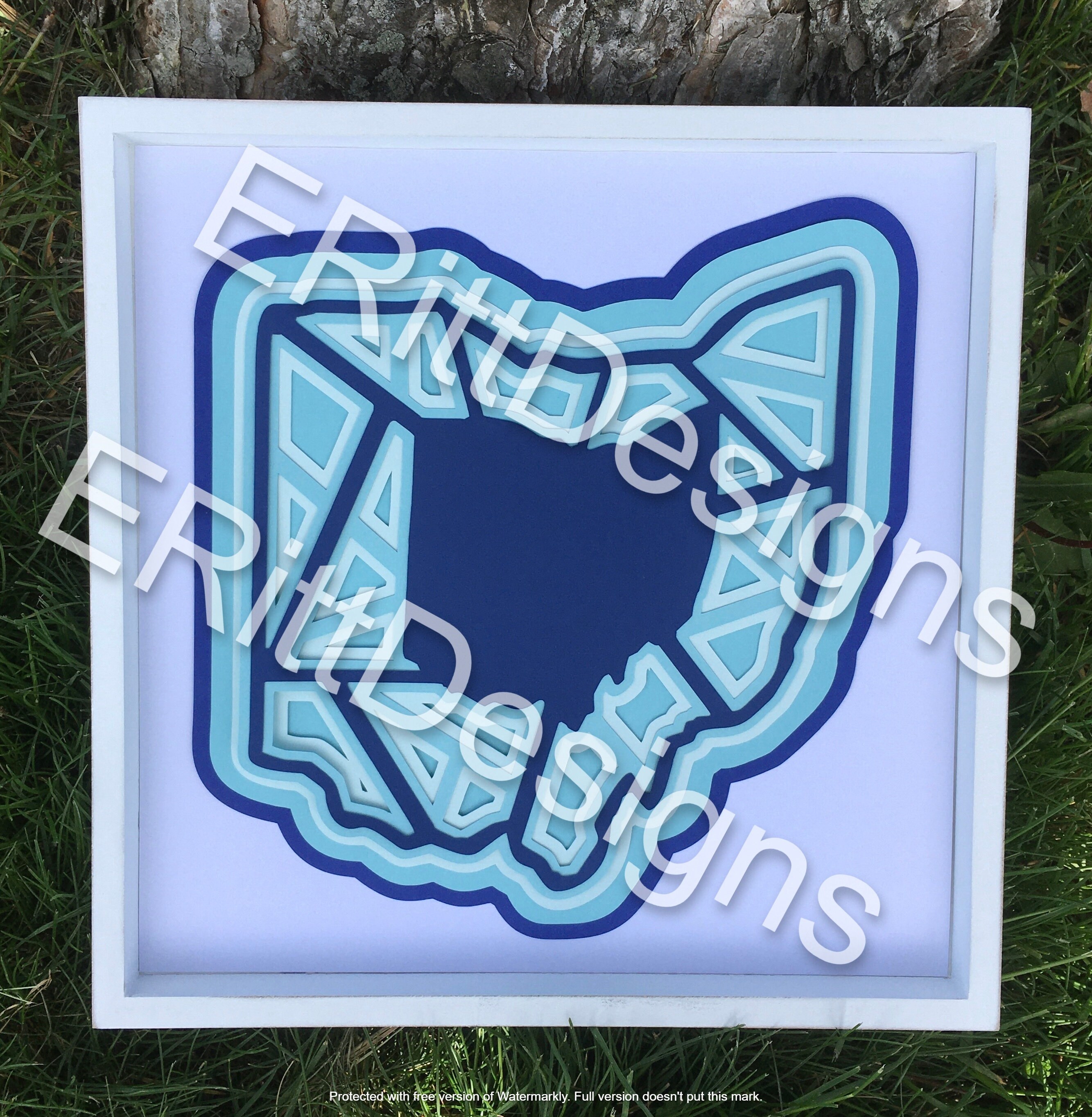 Download Ohio Mandala/Ohio 3D Mandala/Ohio Mandala SVG DXF/Buckeye | Etsy