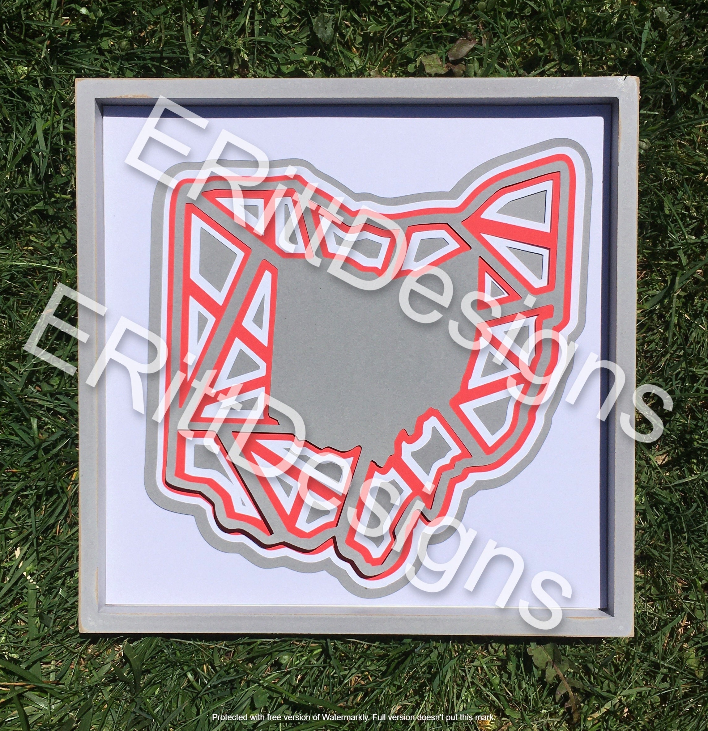 Download Ohio Mandala/Ohio 3D Mandala/Ohio Mandala SVG DXF/Buckeye | Etsy