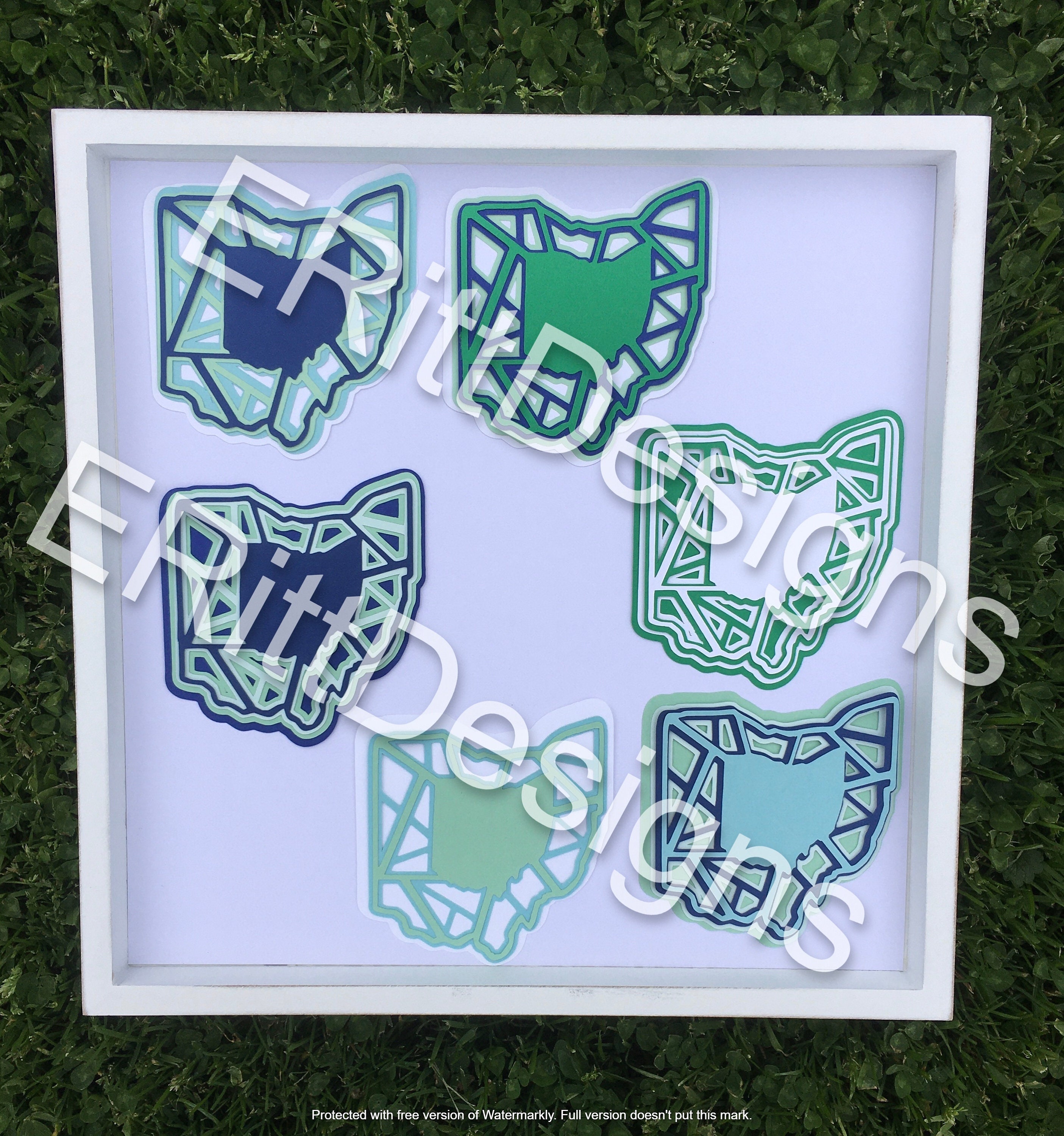 Download Ohio Mandala/Ohio 3D Mandala/Ohio Mandala SVG DXF/Buckeye | Etsy