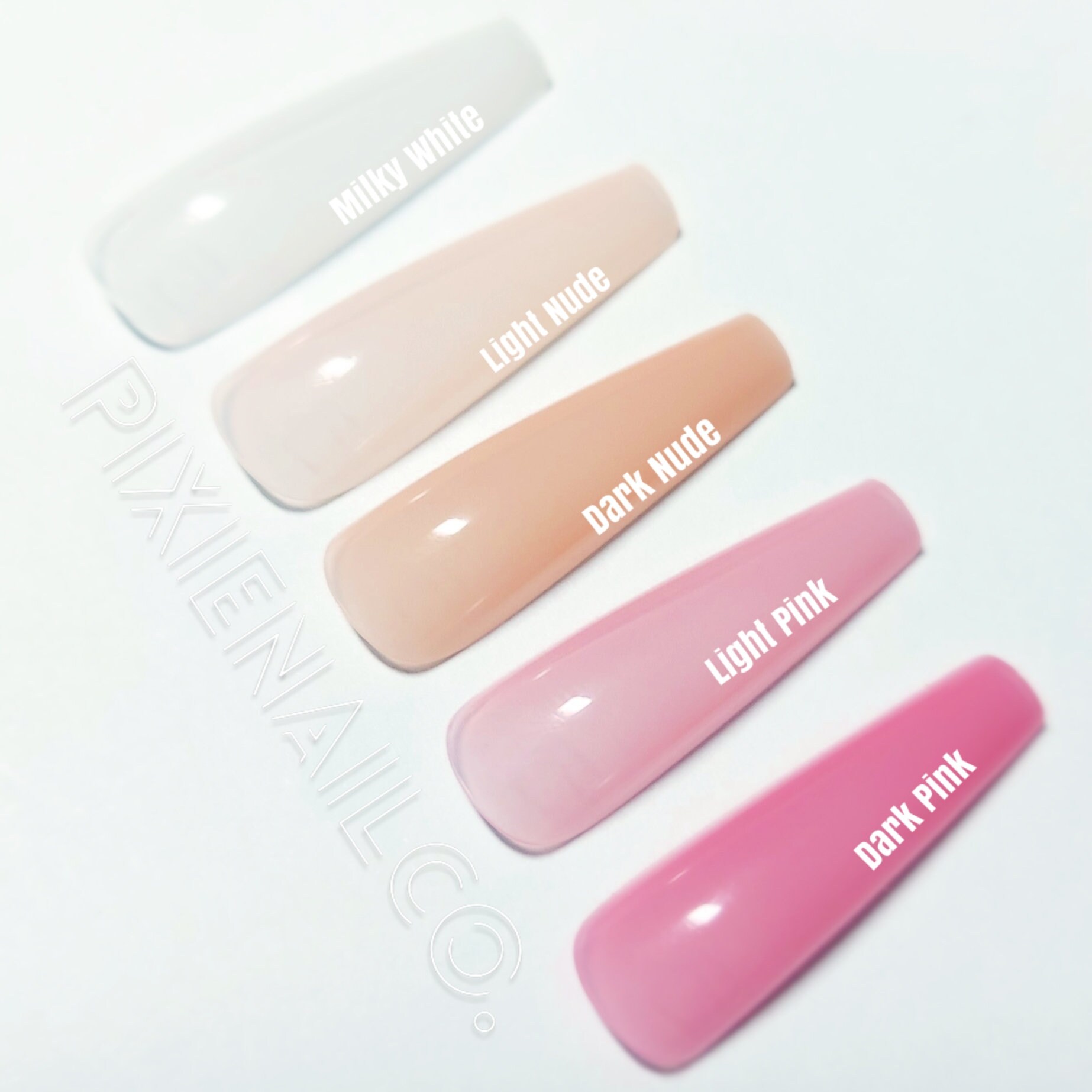 DIY Long Stiletto Press On Nails, Blank Press Ons, Nude Press On Tips