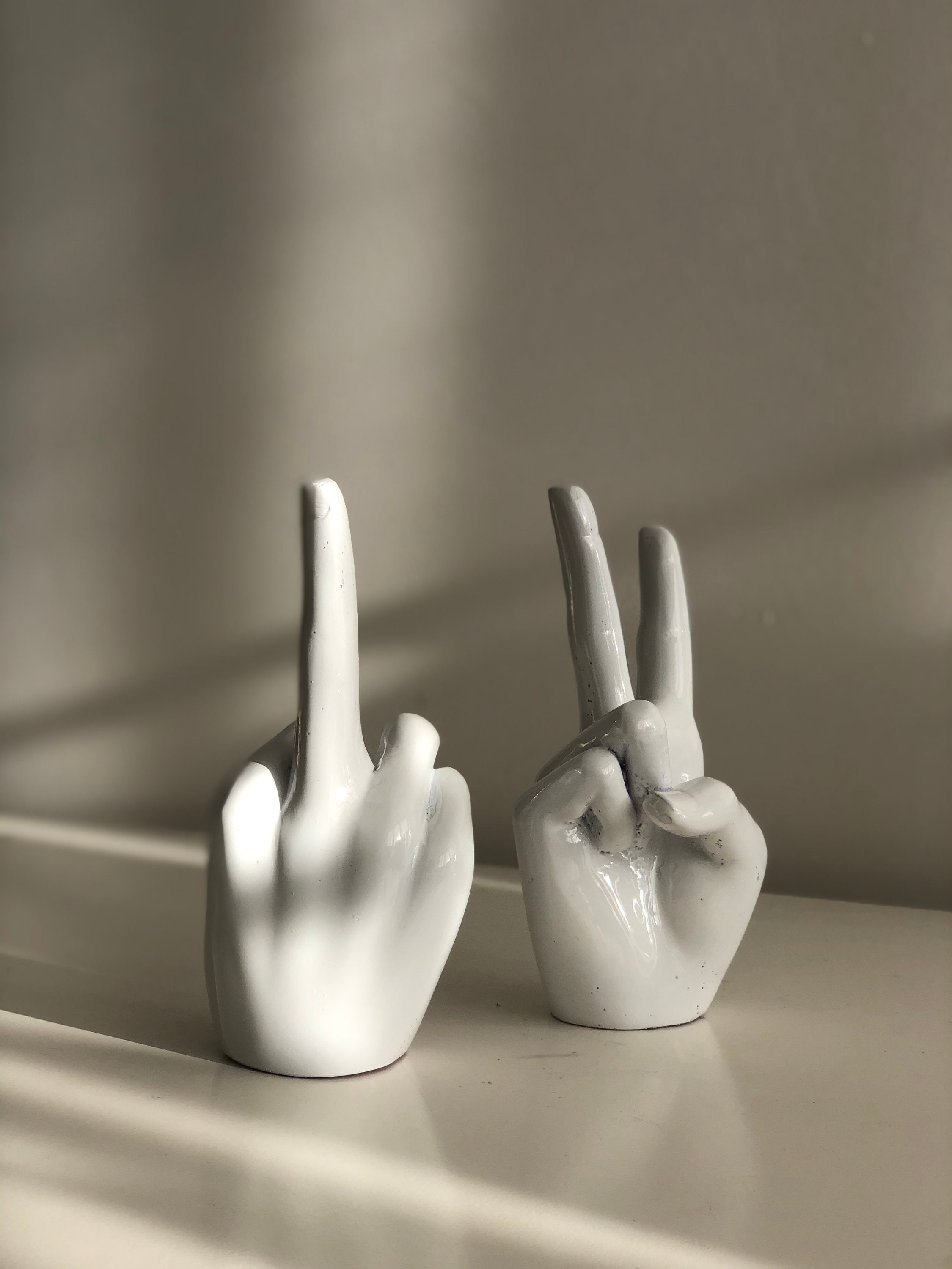 Hand Gesture Ornament, F*ck You, Peace Hand, Victory Sign