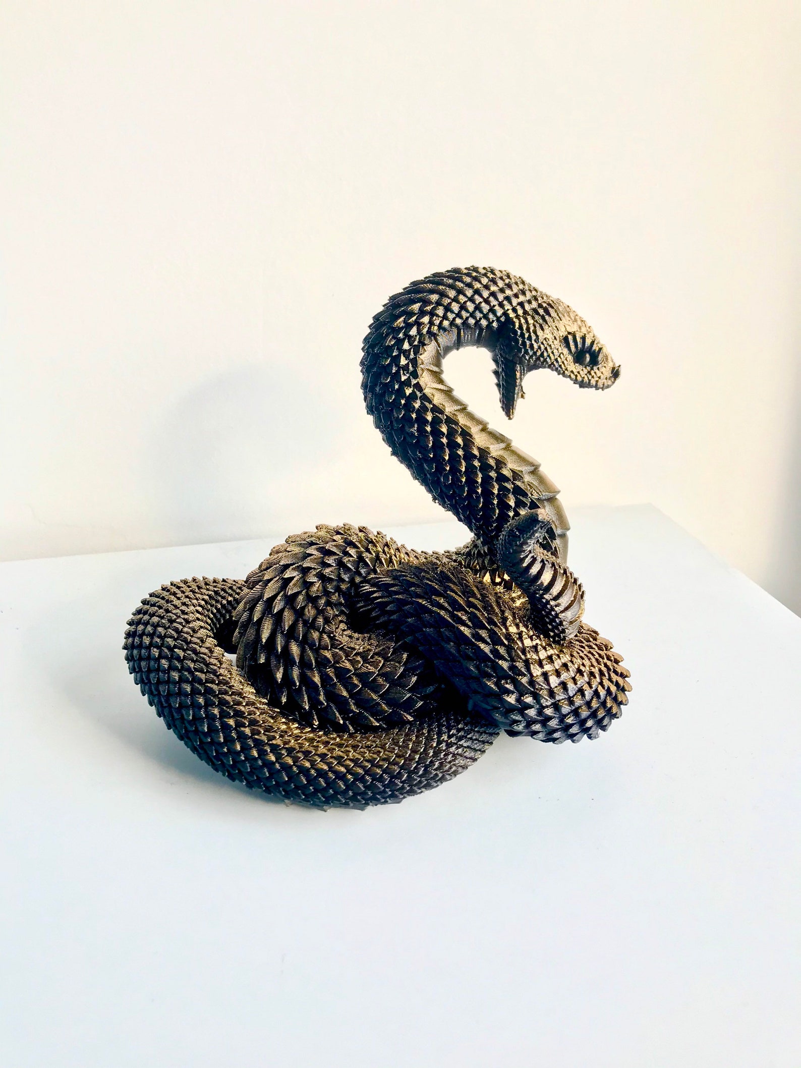 Snake Serpent Sculpture Statue Ornament, Animal Figure, Mythical