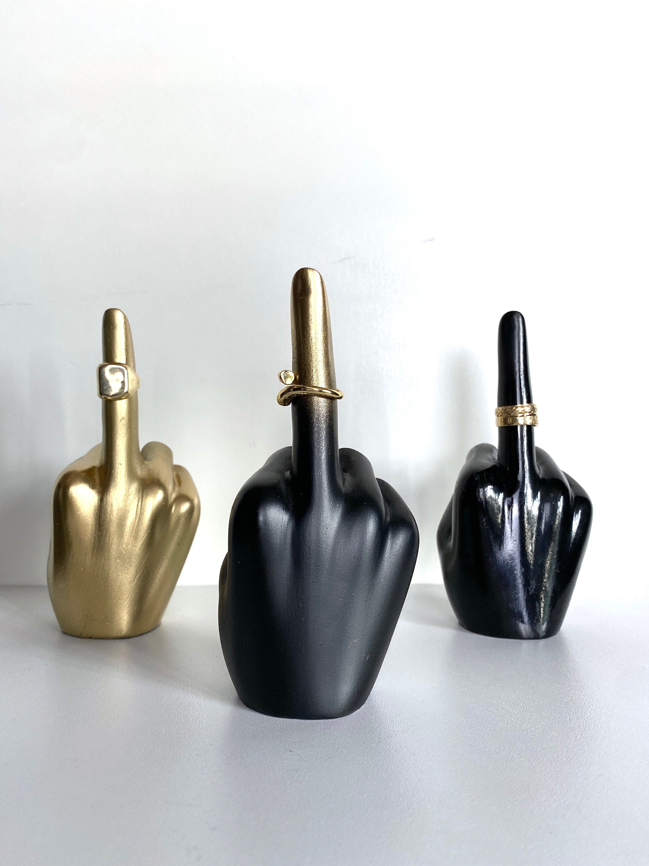 Middle Finger Ring Holder, Fuck You Statue, Fuck off Sign, Hand