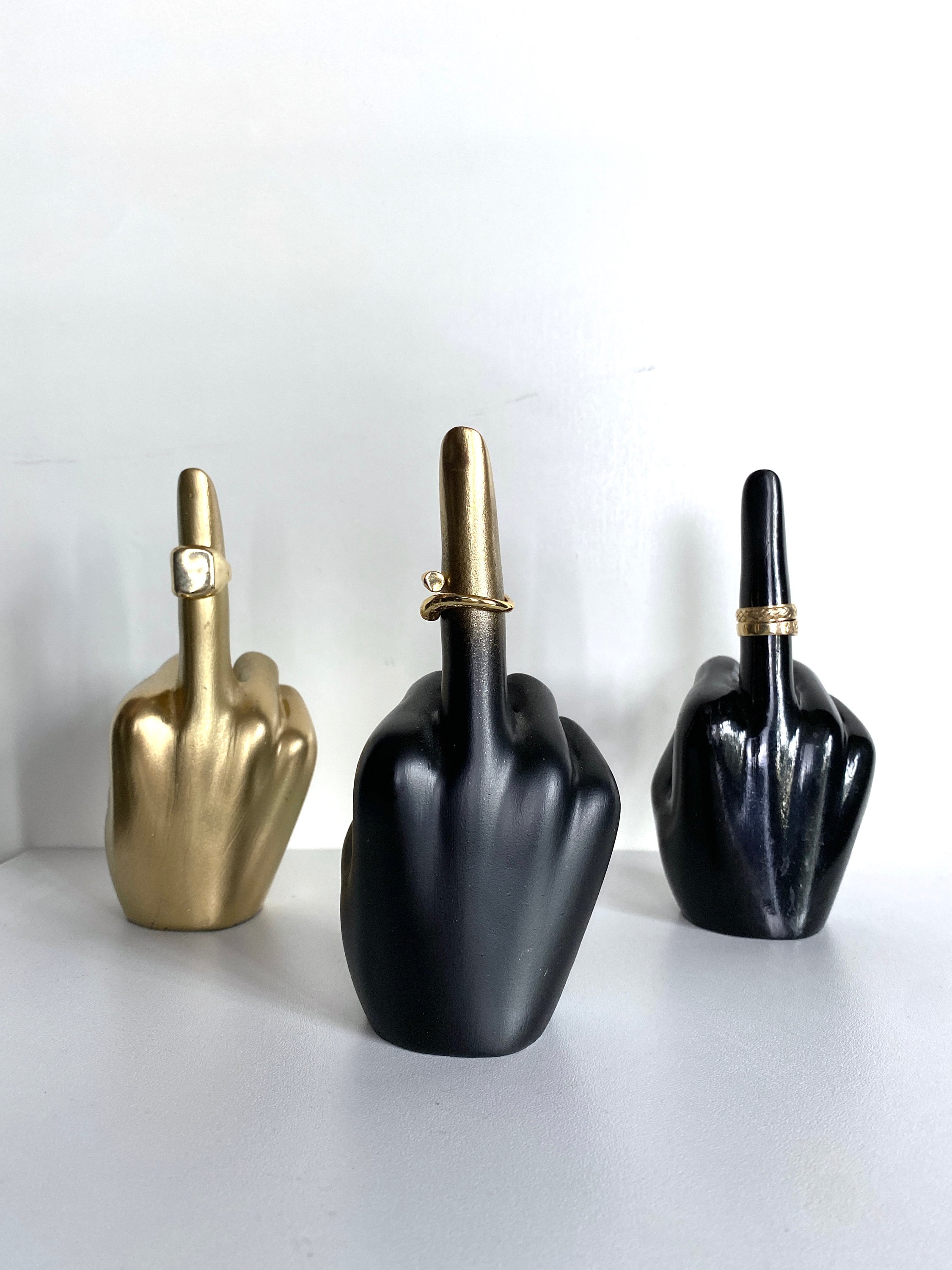 Middle Finger Ring Holder, Fuck You Statue, Fuck off Sign, Hand