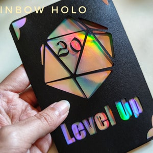 Level Up, W20 Geburtstagskarte, Glückwunschkarte
