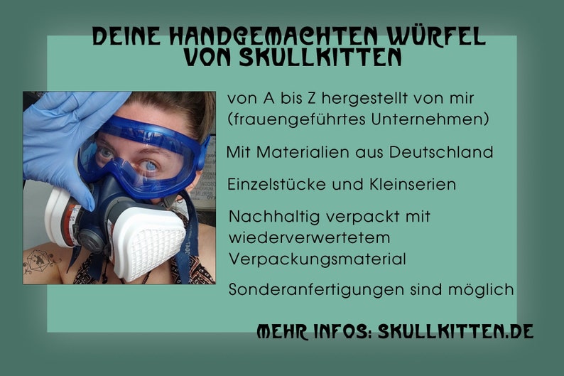 Handgemachtes Würfelset, DnD Würfel, Set aus 7 Würfeln für Pen und Paper, Mystery Würfelset Bild 9