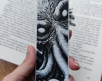 Cthulhu Tentacle  Lesezeichen I 3D Lesezeichen I Bookmark I 3D gedrucktes Lesezeichen für Leseratten I schwarz weißes Lesezeichen