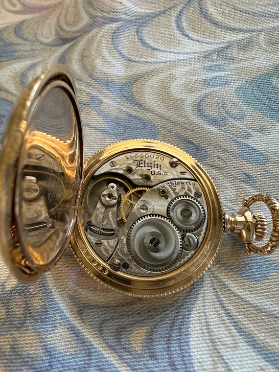 Elgin ladies pocket watch - image 7