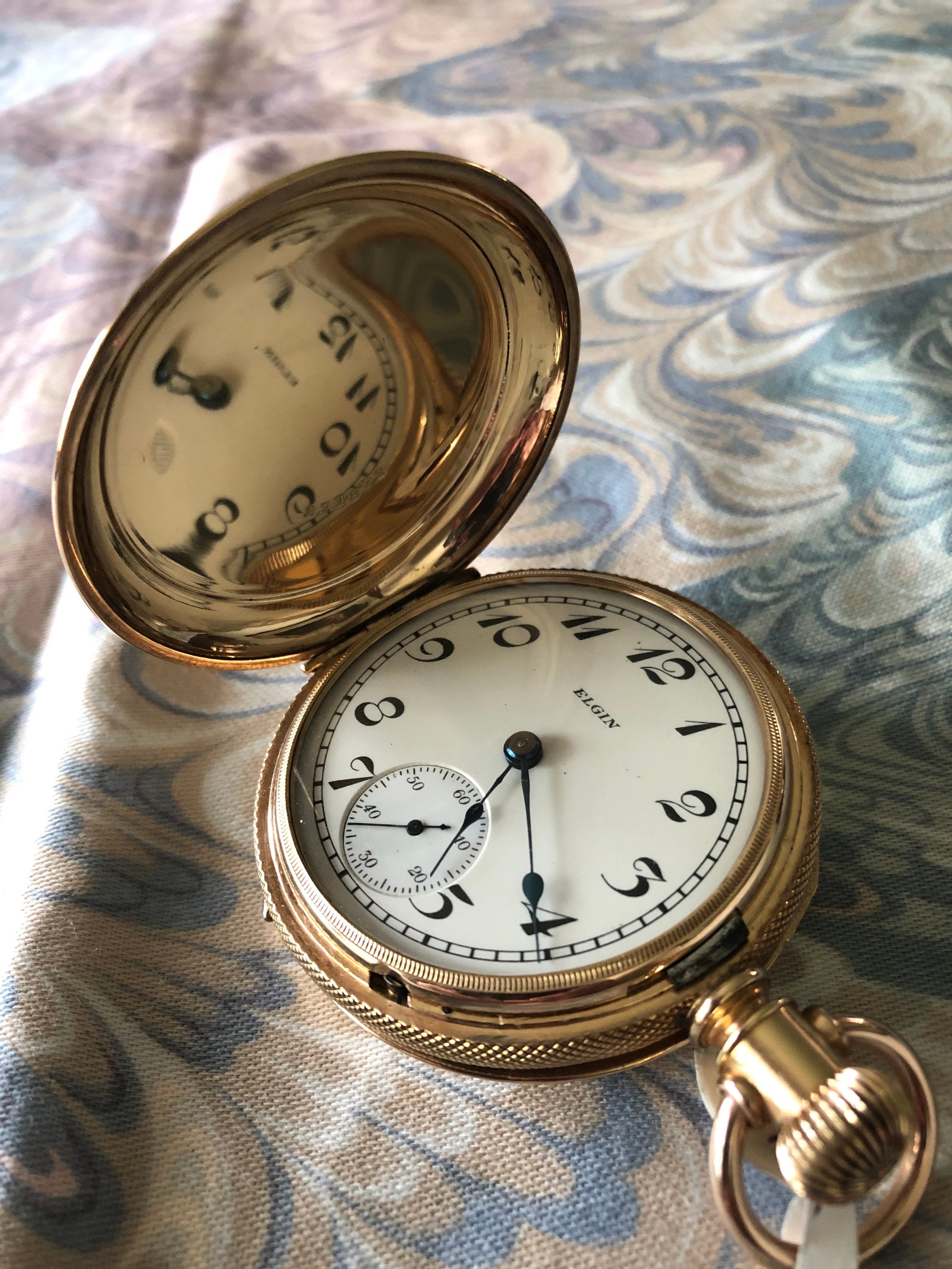 elgin pocket watch 15 jewels