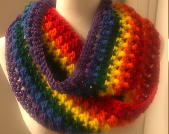 Infinity Rainbow Scarf