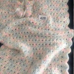 Handmade Baby Blanket, Baby Blanket Crochet, Baby Shower Gift, Pink Blanket, Blue Blanket, Ready to Ship