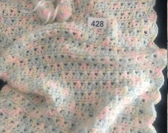 Handmade Baby Blanket, Baby Blanket Crochet, Baby Shower Gift, Pink Blanket, Blue Blanket, Ready to Ship