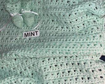 Handmade Baby Blanket, Baby Blanket Crochet, Baby Shower Gift, Pink Blanket, Blue Blanket, Ready to Ship