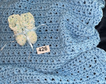 Handmade Baby Blanket, Baby Blanket Crochet, Baby Shower Gift, Pink Blanket, Blue Blanket, Ready to Ship