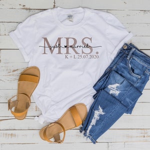 Ironing image - MRS "just married" personalized