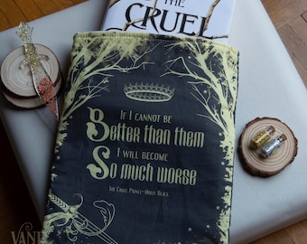 Booksleeves | Different design on each side | Crescent City | Cruel Prince | Bookish Mix