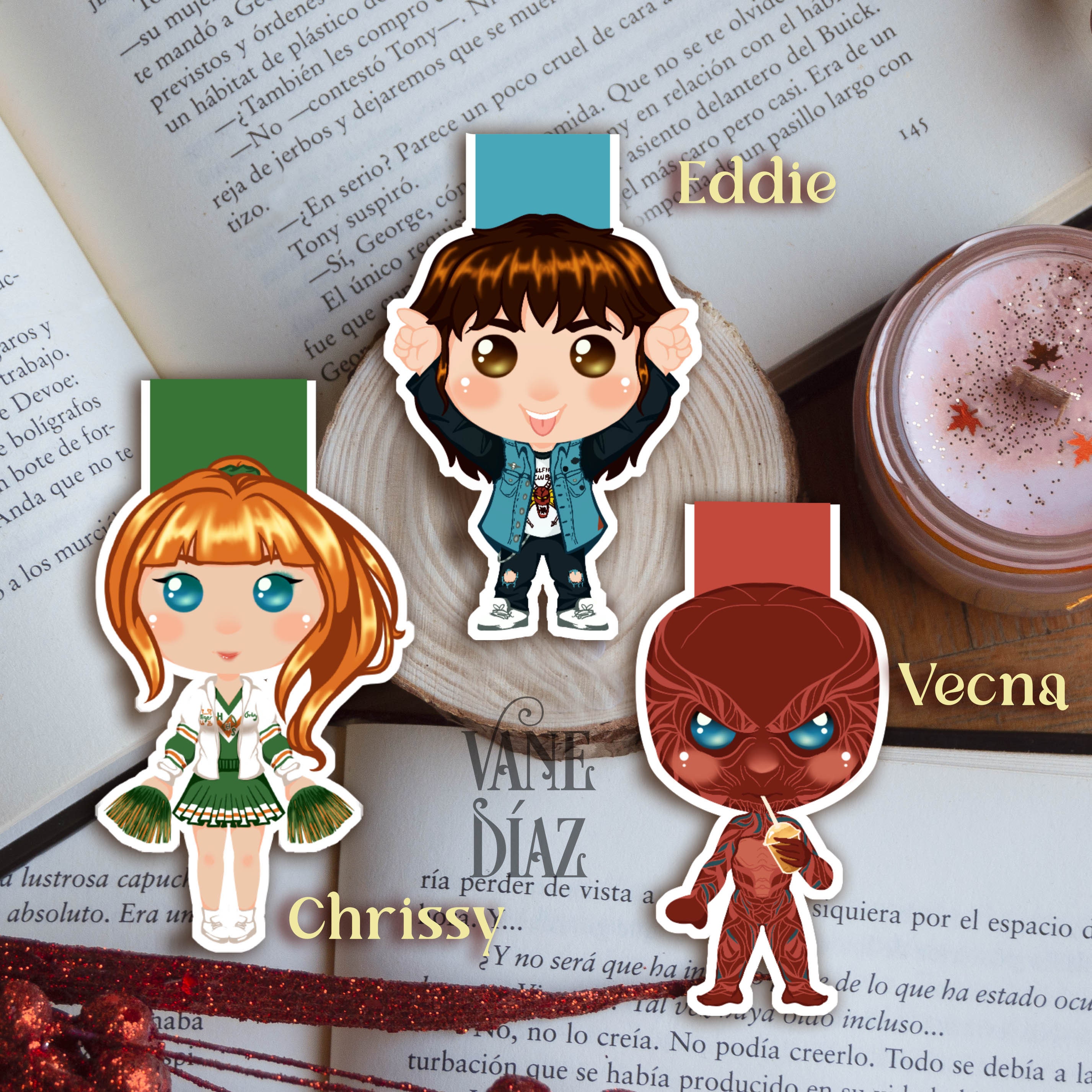 Stranger Things Bookmark Set - Bundle with 6 Collectible Stranger Things  Bookmarks Featuring Eleven and More | Stranger Things Merch and Stocking
