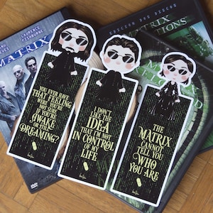 Matrix | Silhouette bookmarks | Magnetic Bookmarks