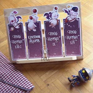 Moogles | Final Fantasy | Kingdom Hearts | Silhouette Bookmarks | Magnetic Bookmarks