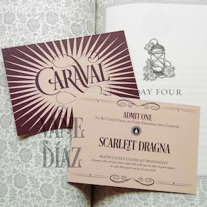 Caraval Invitations | Legendary | Finale | Customizable