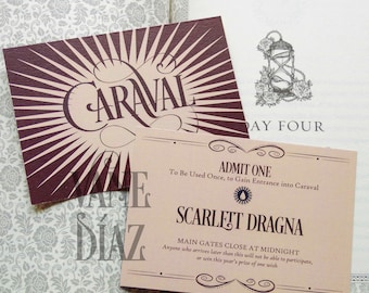 Caraval Invitations | Legendary | Finale | Customizable