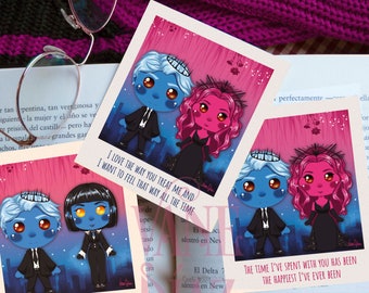 Lore Olympus / Chibis / Marcadores magnéticos / Marcadores de silueta / Impresiones Polaroid