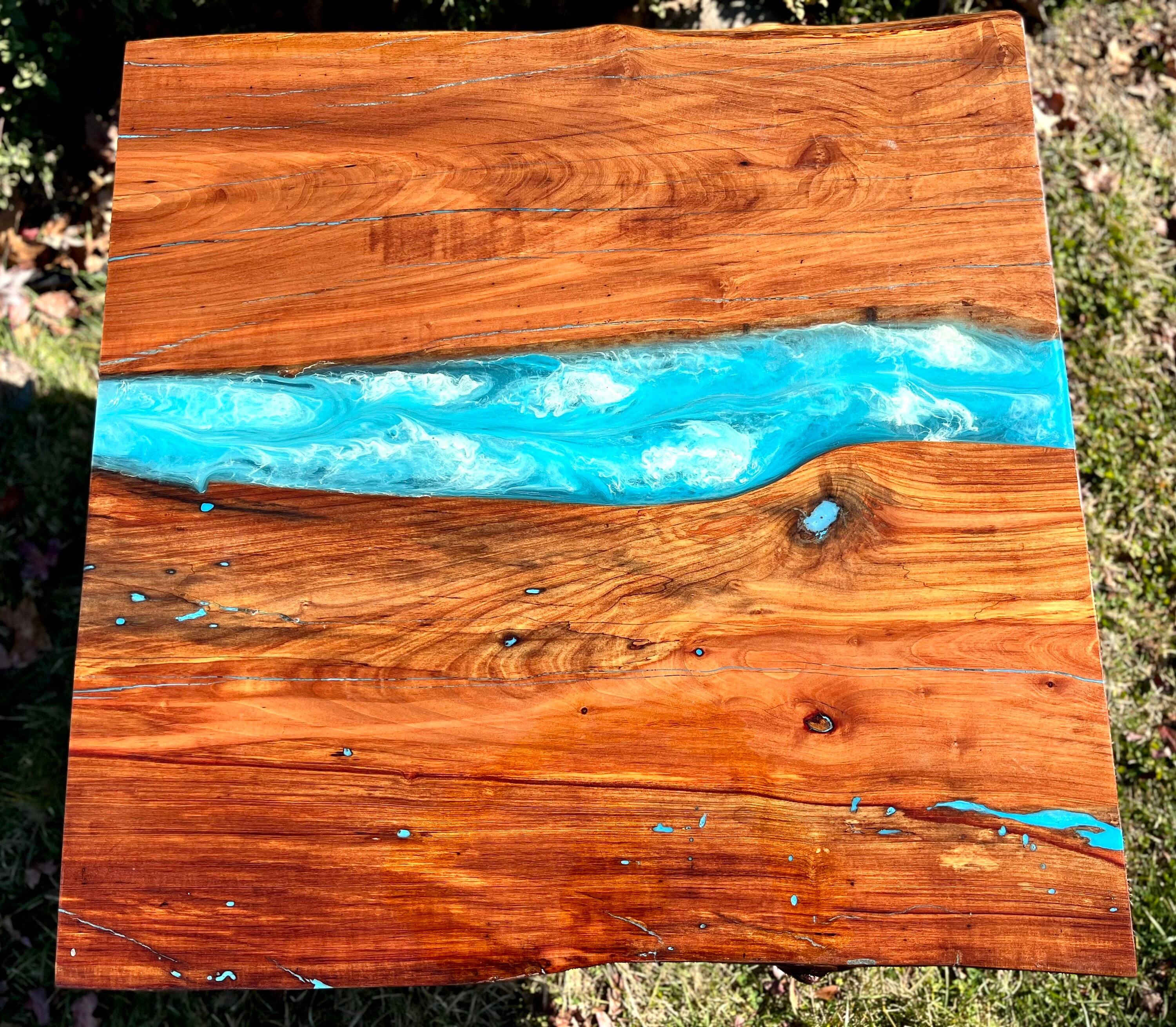 Custom Live Edge Epoxy River Tables, Epoxy Art, Boho Decor, Coffee