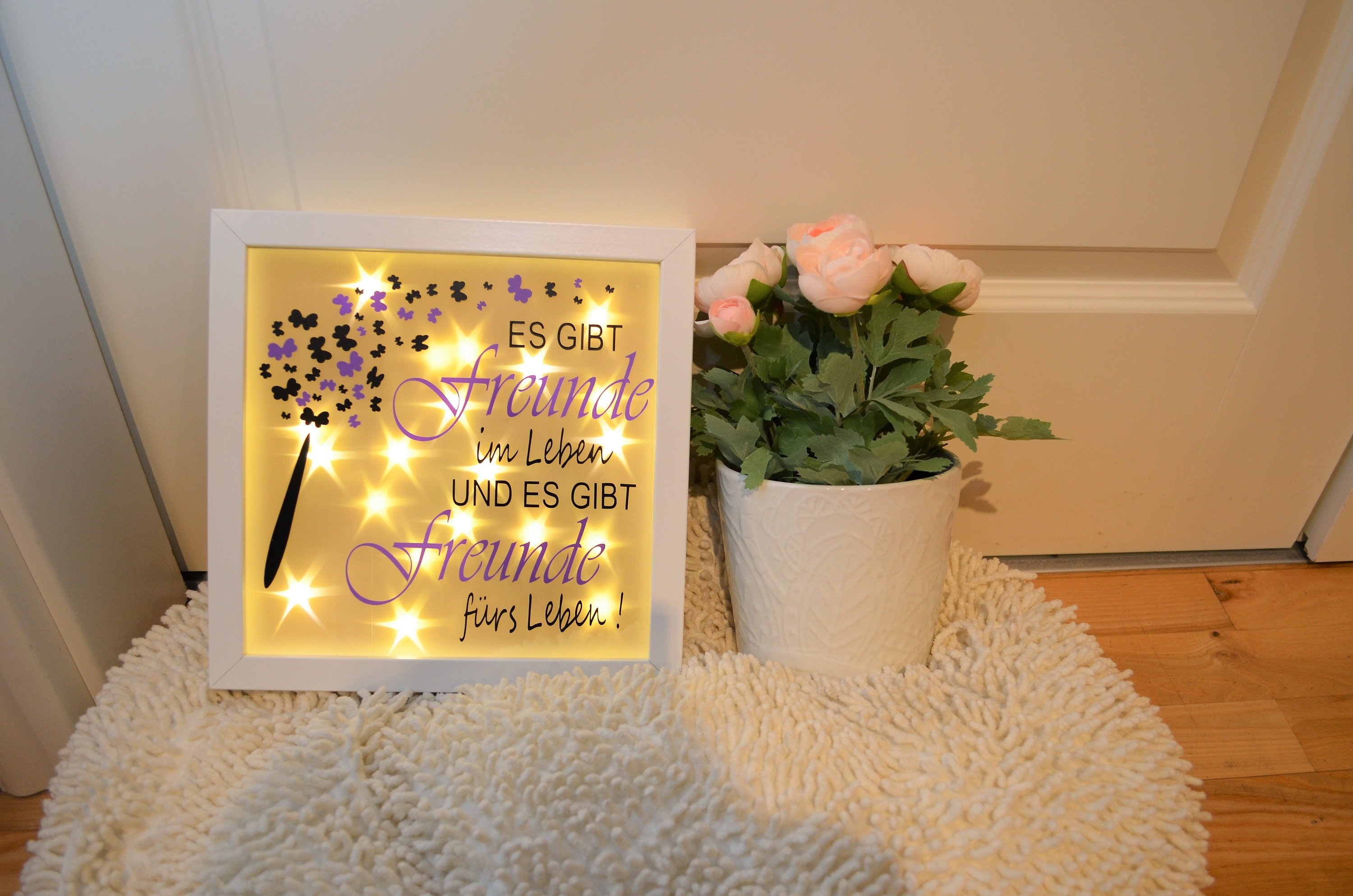 Leuchtrahmen Freunde Freundschaft beste Freundin Bilderrahmen Etsy.de