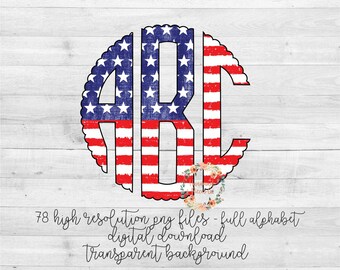 Download Flag Monogram Svg Etsy