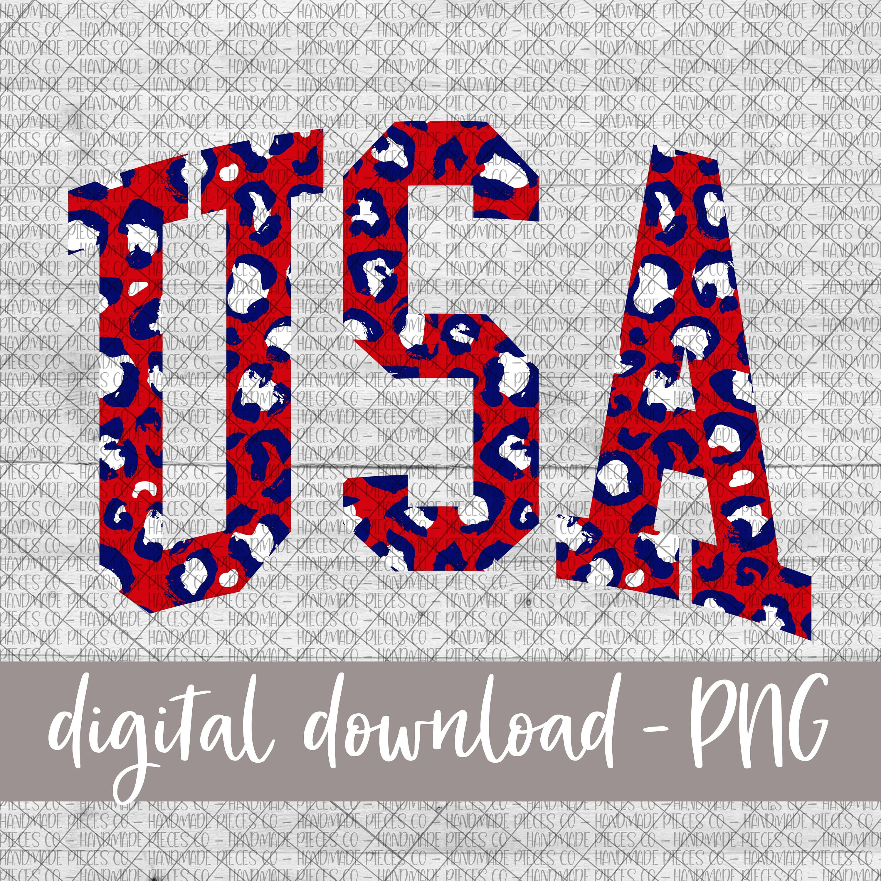 Leopard USA PNG, Patriotic Sublimation File, Patriotic PNG, Leopard P…