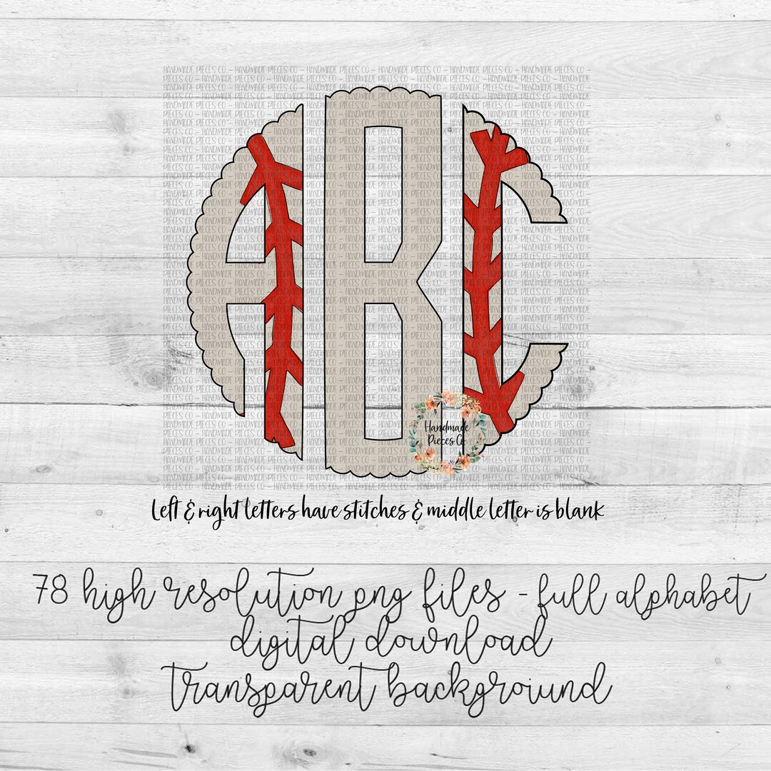 Baseball Monogram PNG, Baseball Monogram, Baseball Print, Sports ...