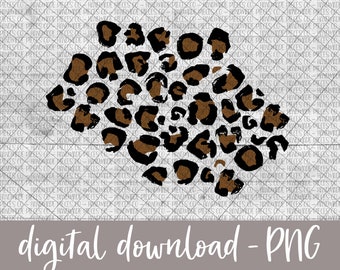 Leopard Bleaching Patch PNG, Leopard Patch PNG, Leopard Print, Leopard PNG, Sublimation File, Digital Download, Printable File