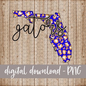 Gators PNG, Florida, Leopard Print, Sublimation PNG, School Spirit, Football, Sublimation File, PNG, Digital Download, Sublimation Design