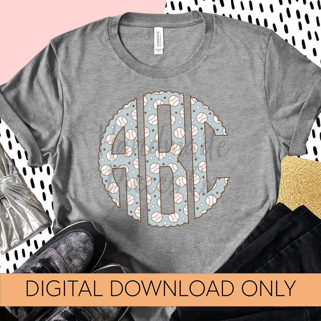 Baseball Monogram PNG, Baseball Monogram, Baseball Print, Sports ...