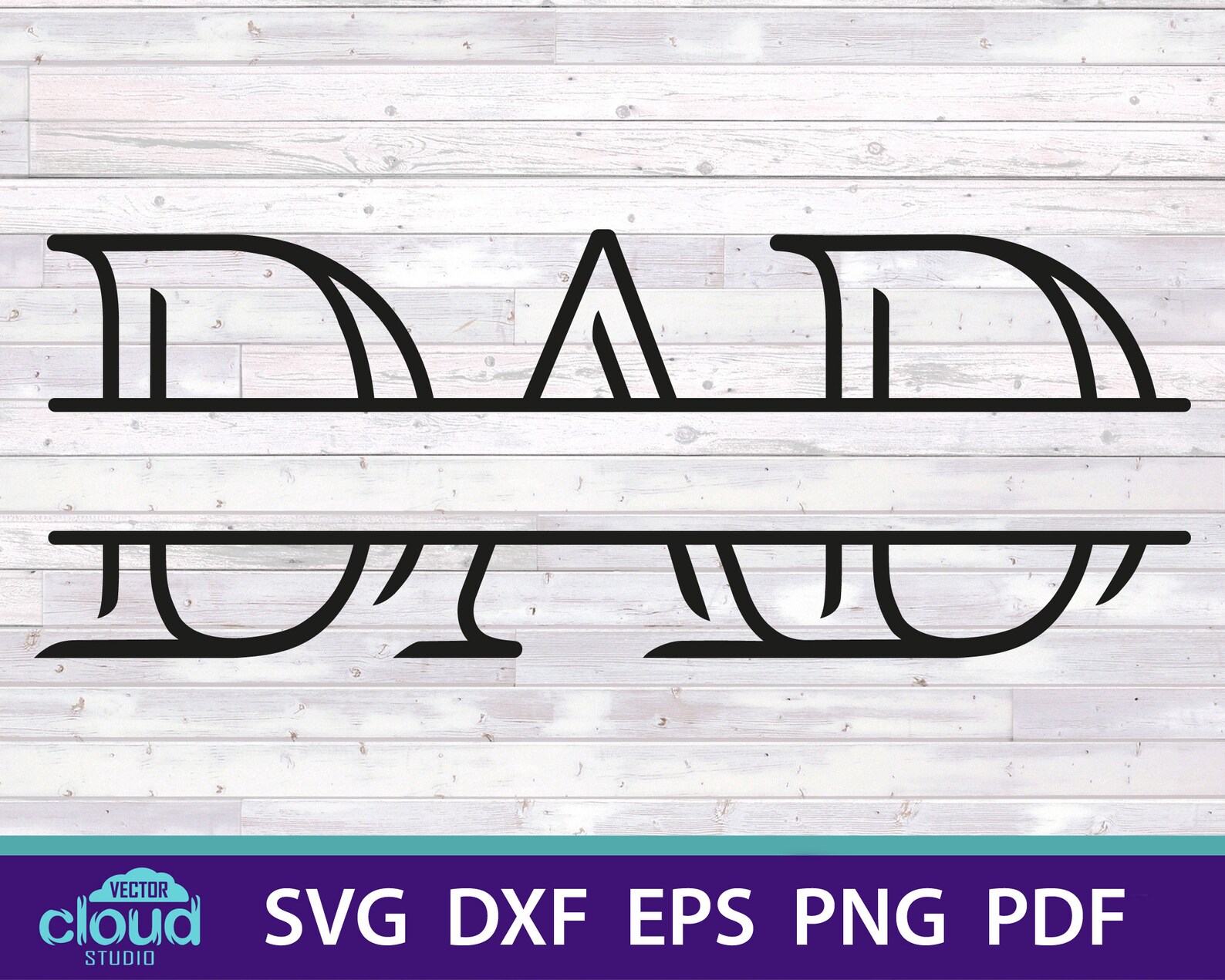 Dad Split Monogram Svg. Dad Svg Design With Kids Names for - Etsy