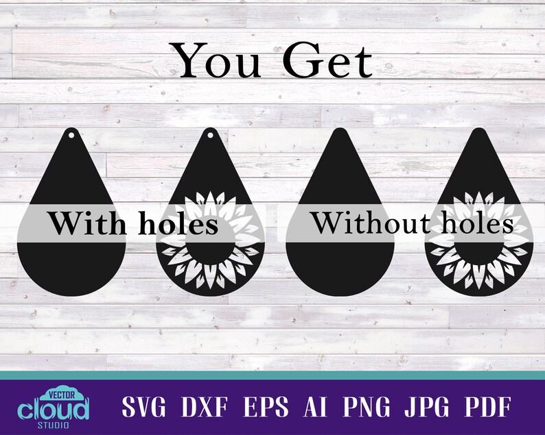 Free Free Sunflower Earring Svg 473 SVG PNG EPS DXF File