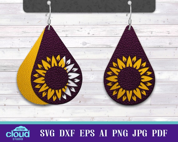 Free Free 322 Sunflower Earring Svg Free SVG PNG EPS DXF File