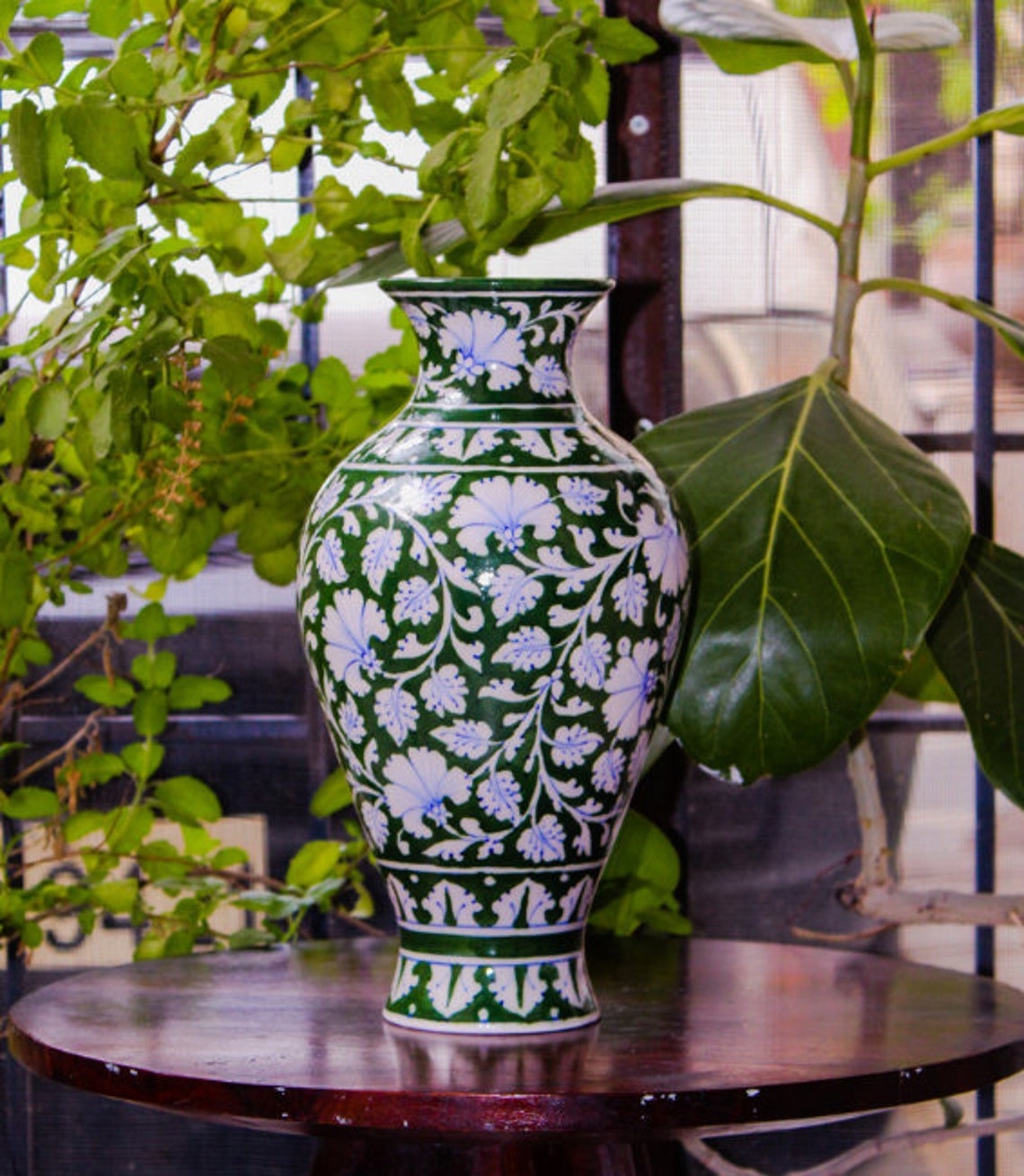 Big Flower Vase, Blue Pottery Vase, Red Blue Green Ceramic Vase, Pampas  Grass Vase, Handmade Flower Pots, Plant Pot, Garden Decoration -   Finland