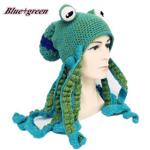 Knitted Hat/warm Octopus Hat/creative 