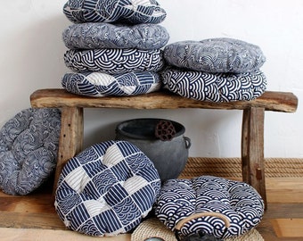 Handmade cloth floor mat/thick cotton and linen chair cushion/simple bay window tatami cushion/round chair cushion