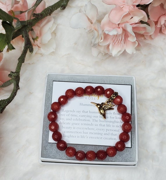 Pink Jade Wrist Mala, Nirvana Chakra Balancing Bracelet, Energized Bracelet,  8 mm, Prayer Beads, Healing Bracelet, Meditation BeadsChristmas