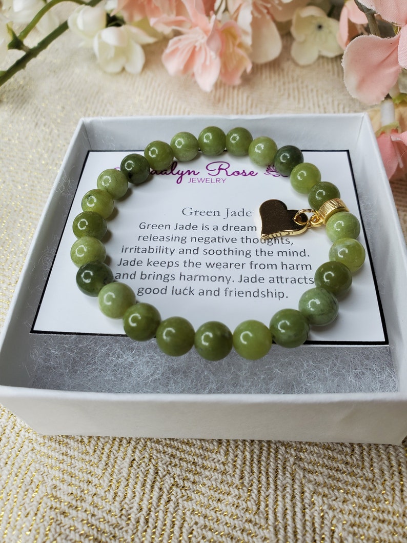 Lucky Jade Bracelet St Patricks Bracelet Good Luck Charm Etsy