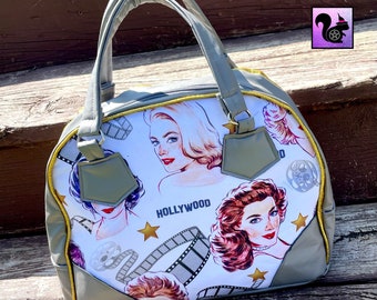 bowling bag style handbags
