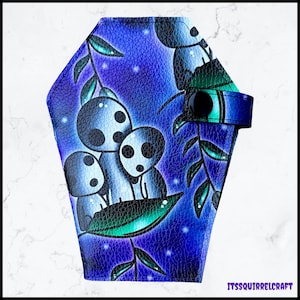 Cartera plegable de bolsillo con forma de ataúd Forest Spirit