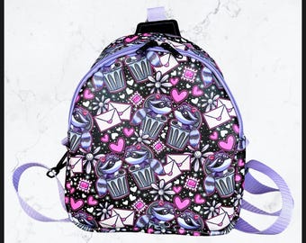 Raccoons in Love Mini Backpack or Crossbody Bag Purse