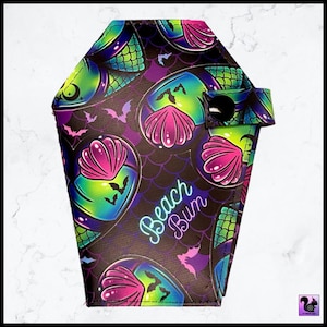 Cartera plegable de bolsillo con forma de ataúd de Beach Bum Ghoul