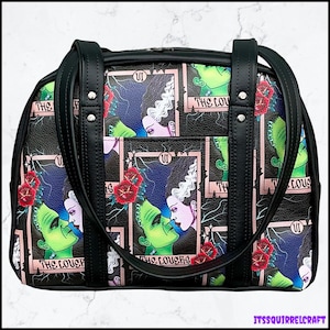 Undead Lovers Retro Inspired Shoulder Bowler Bag Purse