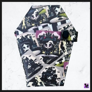 OFERTA Cartera plegable de bolsillo con forma de ataúd Woe Wonderland