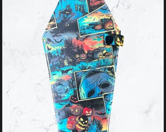 Halloween Haunts Coffin Shaped Bifold Wallet