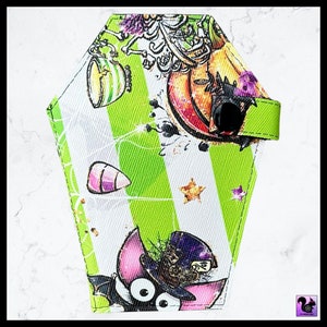 OFERTA Cartera plegable de bolsillo con forma de ataúd de Halloween en el País de las Maravillas